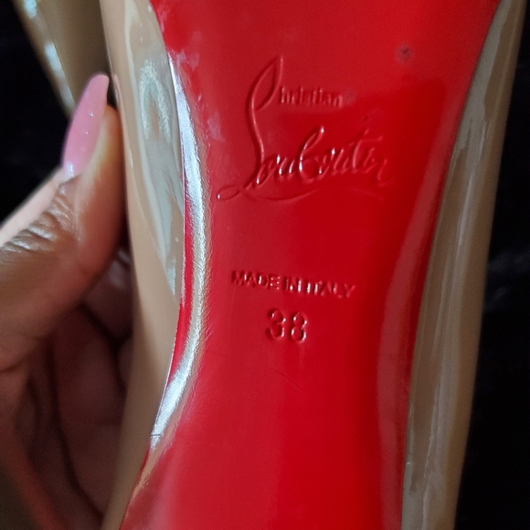 Christian Louboutin Nude Stilettos Pigalle Follies - Picture 5 of 5